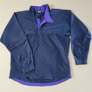 Terramar Sports Men's Nylon Long Sleeve Half-Snap Pullover Top